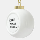 トランザクション定義 セラミックボールオーナメント (右)