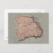 トランシラバニアの地図 ポストカード (正面/裏面)