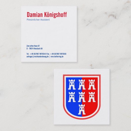 トランシルバインスパイアニア スクエア名刺 (正面/裏面)