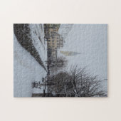 トランシルバニアの冬の雪 ジグソーパズル (横)