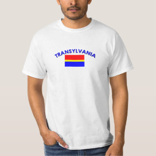 トランシルバニアの旗(w/inscription) tシャツ