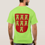 トランシルバニアの紋章 赤と白 Tシャツ (裏面)