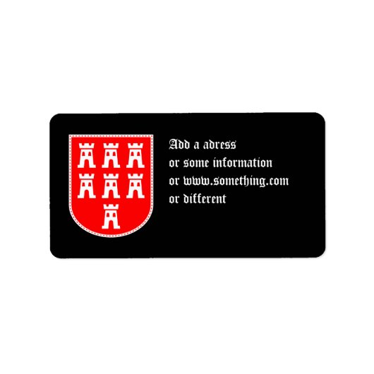 トランシルバニアサックスの紋章 ラベル (正面)