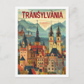トランシルバニアルーマニアヴィンテージ有名な旅行の場所 ポストカード (正面)