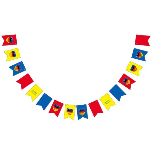 トランシルバニア国旗 バンティングフラッグ (全)