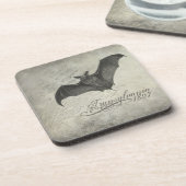 トランシルバニア1897のこうもりのコラージュのコースターハロウィン コースター (左側)