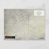 トランシルバニア1897年 バット コラージュ ポストカード ハロウィン (裏面)