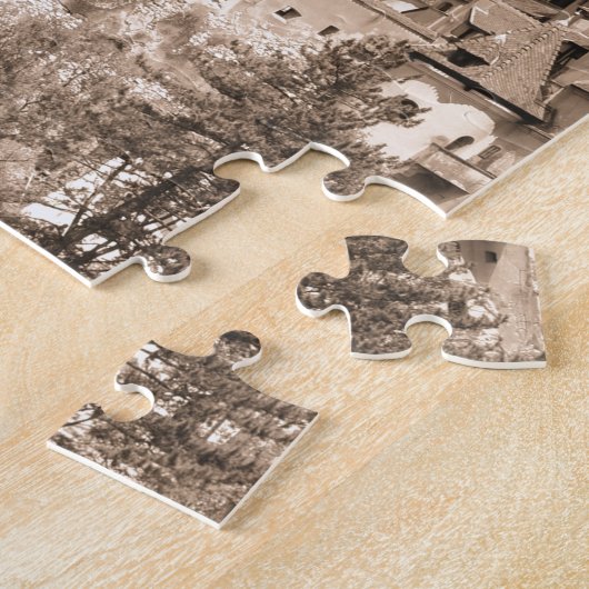 トランシルバニア、ルーマニアのドラキュラの城 ジグソーパズル (側面)