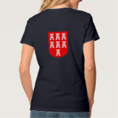 トランシルヴァニアの紋章 赤 白 Tシャツ (裏面)