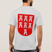 トランシルヴァニアの紋章 赤 白 Tシャツ (裏面)