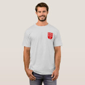 トランシルヴァニアの紋章 赤 白 Tシャツ (正面フル)
