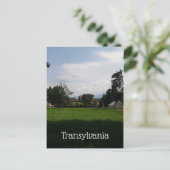 トランシルヴァニアの風景と城 ポストカード (スタンド正面)