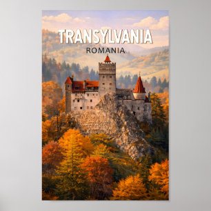 トランシルヴァニア ルーマニア イラスト 旅行 アート ビンテージ ポスター