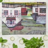 トランシルヴァニア、ルーマニア、絵絵を描画的な風景 キッチンタオル (折り畳み)