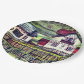 トランシルヴァニア、ルーマニア、絵絵を描画的な風景 ペーパープレート (アングル)