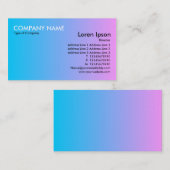 トランジション – 青からピンク 名刺 (正面/裏面)