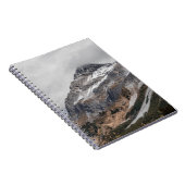 トランジスタで囲まれた雪を頂いた灰色の山 ノートブック (右側)
