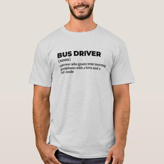 トランジットオペレーターの面白い定義Tシャツ Tシャツ (正面)