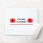 トランジットダブル失ったスーツケースライトカラー マウスパッド (マウス)