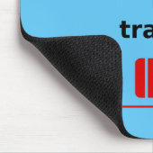 トランジット失った旅行スーツケースライトカラー マウスパッド (コーナー)