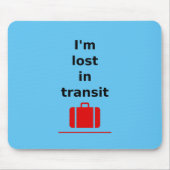 トランジット失った旅行スーツケースライトカラー マウスパッド (正面)
