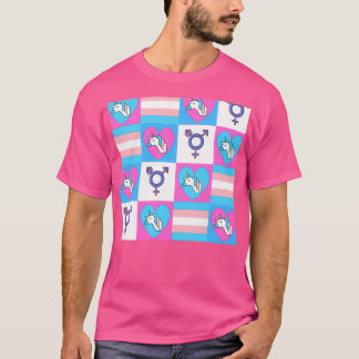 トランスのトランスパターンプライド国旗の色LGBT Trans Tシャツ