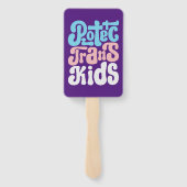 トランスの子供たちを守る ハンドファン (裏面)