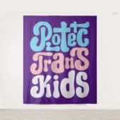 トランスの子供たちを守ろう タペストリー (正面)