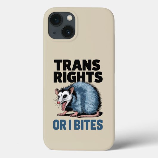 トランスの権利 さもなくば噛む ゲイ 楽しい LGBTQ プライド Case-Mate iPhoneケース (裏面)