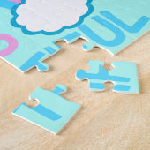 トランスは美しいトランスジェンダーの虹 ジグソーパズル (側面)