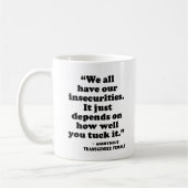 トランスアスリート禁止 | 私たちのInsecuritiesコーヒーマグ コーヒーマグカップ (左)
