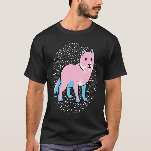 トランスキツネトランスジェンダー Tシャツ (正面)