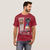 トランスコンチネンタル鉄道とアポロ11 Tシャツ (正面フル)