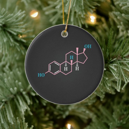 トランスジェンダーおもしろいトランスLGBTプライド権利エストロゲン セラミックオーナメント (ツリー)