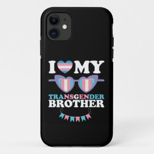 トランスジェンダーな兄弟が大好き トランスジェンダーの家族 LGBTQ iPhone 11 ケース