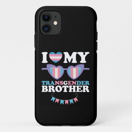 トランスジェンダーな兄弟が大好き　トランスジェンダーの家族 LGBTQ Case-Mate iPhoneケース (裏面)