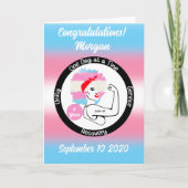 トランスジェンダーのためのオーダーメイドソブラエティカード - トランス回復 カード (正面)