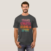 トランスジェンダーのアスリートはスポーツ仲間家族に属する Tシャツ (正面フル)