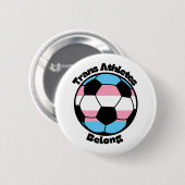 トランスジェンダーのアスリートを応援しよう - サッカー 缶バッジ (正面&裏面)