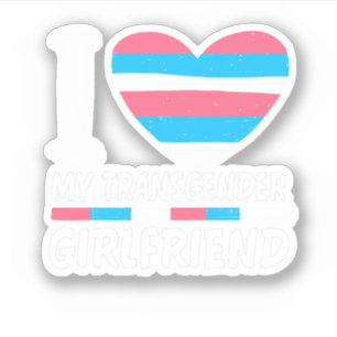 トランスジェンダーのガールフレンドLGBTトランスプライド シール