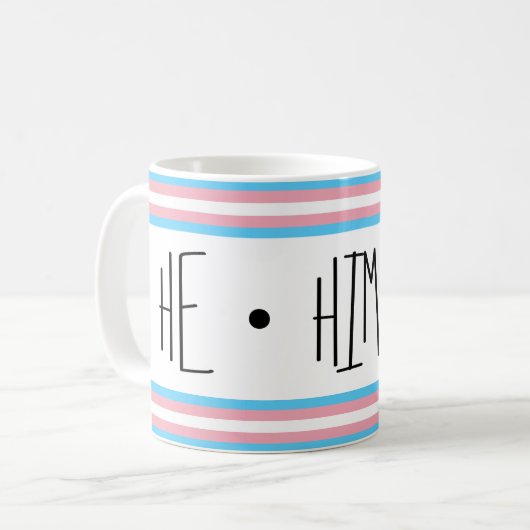 トランスジェンダーのコーヒーマグ コーヒーマグカップ (正面左)