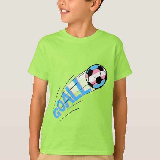 トランスジェンダーのサッカー選手を応援しよう Tシャツ (正面)