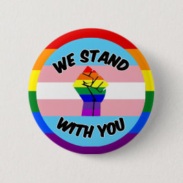 トランスジェンダーのサポートボタン 缶バッジ