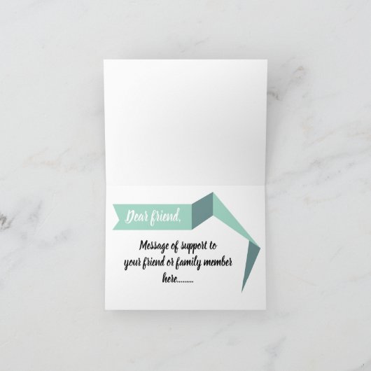 トランスジェンダーのシンボルをデザインしたグリーティングカード カード (内部)