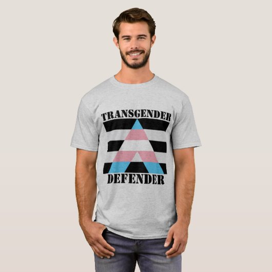 トランスジェンダーのディフェンダー同盟袖なしシャツ Tシャツ (正面フル)