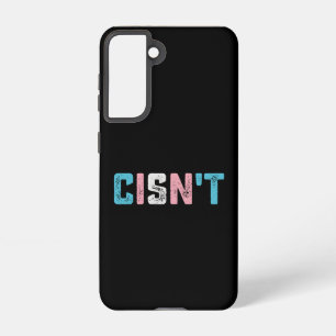 トランスジェンダーのプライド シスじゃない LGBTQ トランス フラグ 面白い SAMSUNG GALAXY S21ケース