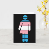 トランスジェンダーの人のためのグリーティングカード カード (黄色い花)