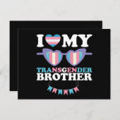 トランスジェンダーの兄弟家族のトランスジェンダーLGBTQが大好き ポストカード (正面/裏面)