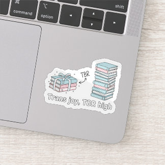 トランスジェンダーの喜び、TBR High – LGBTQ 読書プライド シール