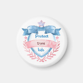 トランスジェンダーの子供たちを守ろう デザイン LGBTQ+ アライギフト マグネット